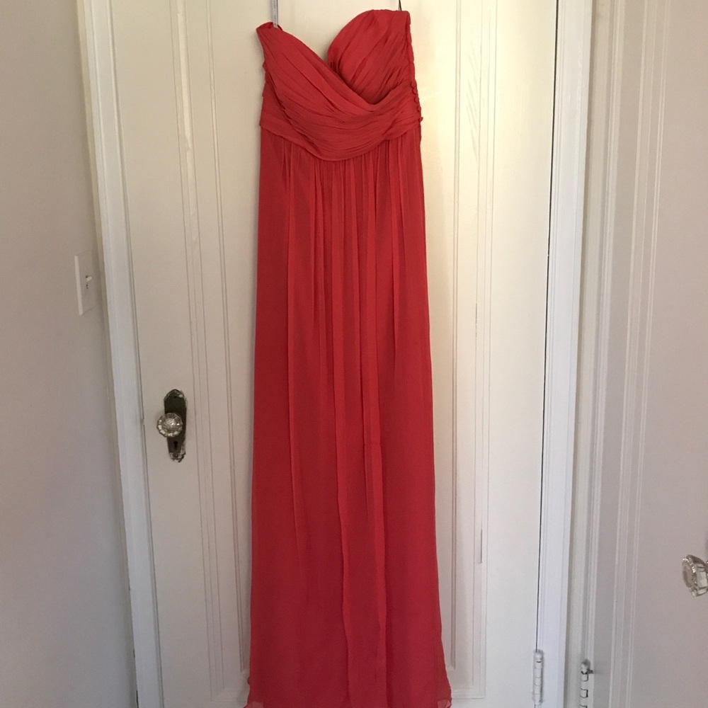 Jenny Yoo Coral Anabelle Bridesmaid Maxi